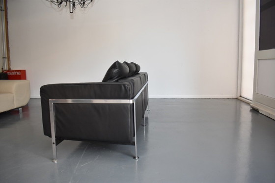 Magnifique canapé design De Sede Robert Haussmann 302 – Canapés 3 places, Metal, Leather (photo 6 of 17)