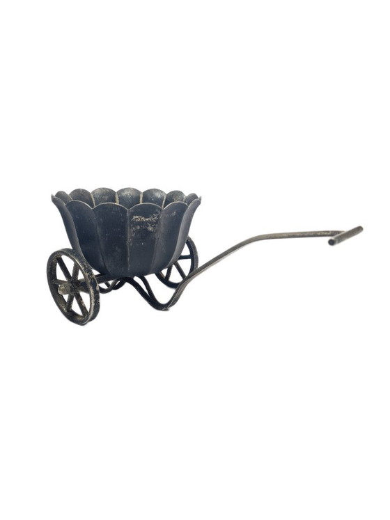 Zuccheriera stile Art Nouveau, Svezia, anni '50, Ciotole, Metallo, Nero (foto 2 di 12)