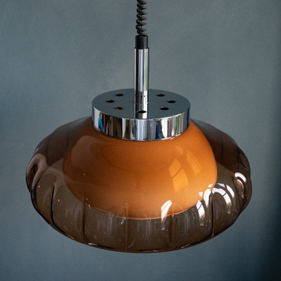 Image 1 of Vintage Herda Space Age Hanglamp van Plexiglas