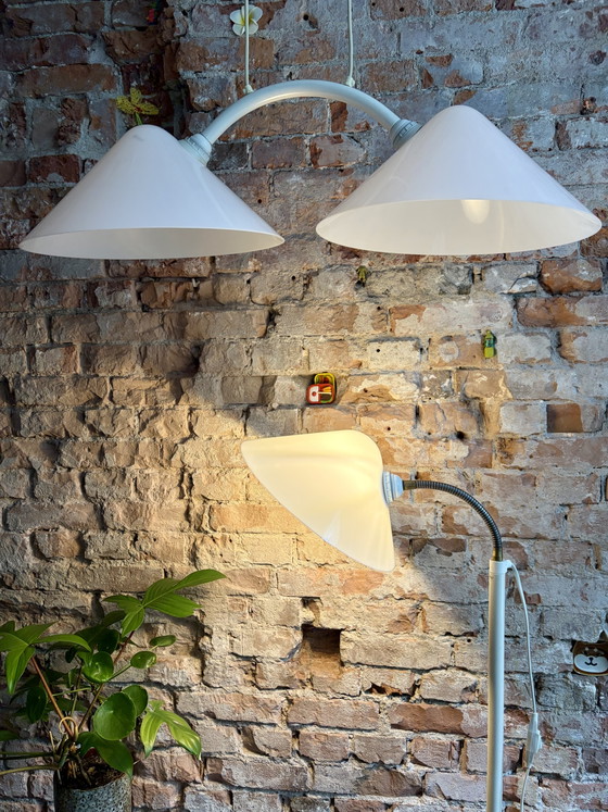 Image 1 of Ensemble très rare de lampes vintage IKEA style Memphis. Modèles : T208 et G204