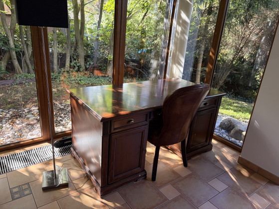 Vintage Office Furniture – Home office, Leather, Wood (photo 3 of 5)