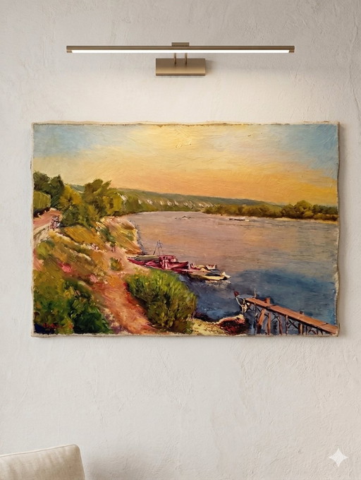 Huile sur toile Nord pas de Calais format p10 CH patou 66