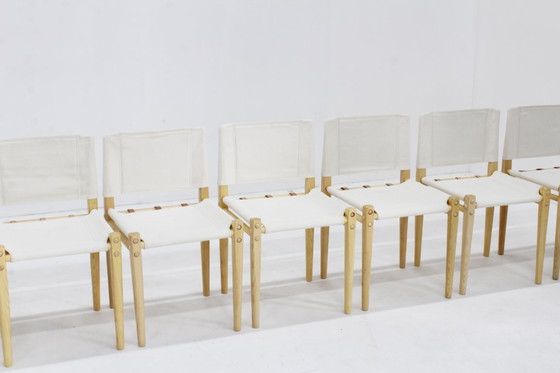 Image 1 of 8 chaises de salle à manger vintage Linda de De Pas, Durbino et Lomazzi pour Zanotta