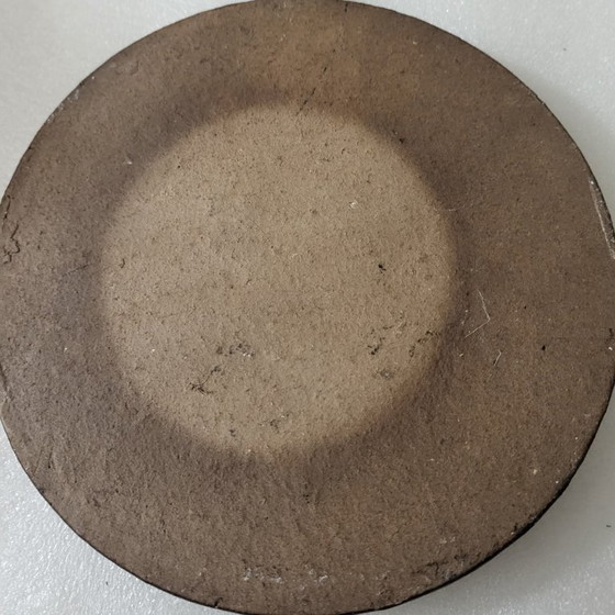 Image 1 of Plaque murale ronde en céramique et relief, fleurs  Rusha Art  1960,70, West Germany 