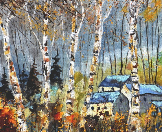 Windy autumn – P. Ladent, Objets d'art, Toile (photo 3 of 5)