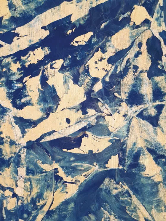 Image 1 of Jürgen Angeler - Cubismo azul y dorado