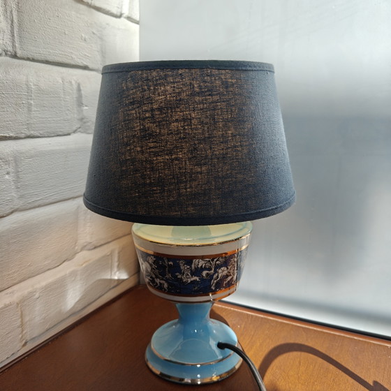 Image 1 of Vintage Italian Porcelain Table Lamp - Hollywood Regency / Neo-Classical 50s 60s