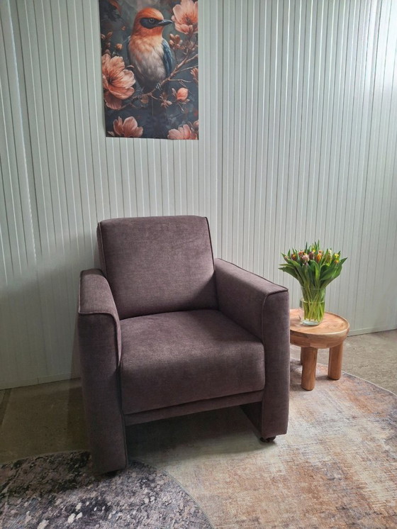 Image 1 of Luxurious armchair in soft fabric, new