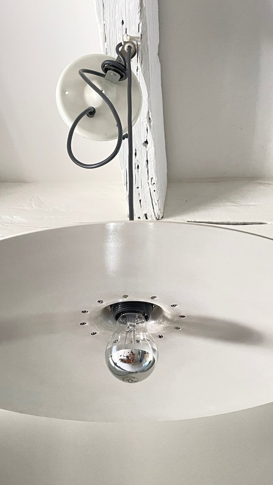 Image 1 of Aluminium hanglamp, Frankrijk, jaren 60/70