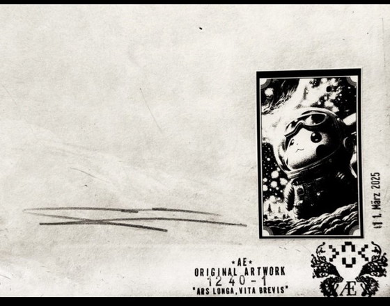 Image 1 of Kunstwerk Pikachu (Pokemon) Lightyears from home