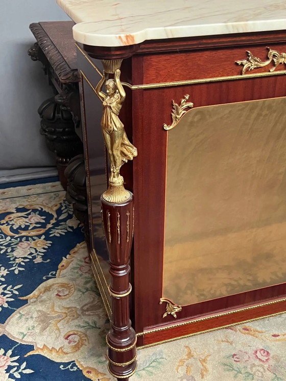 Aparador de estilo Imperio – Aparadores con vitrina, Bronze, Marble (photo 4 of 9)