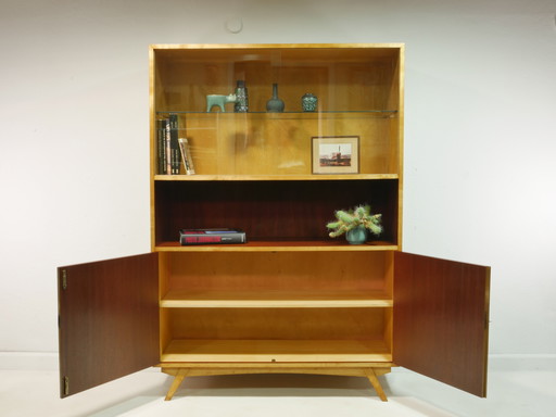 Vintage highboard 60s - Mid Century woonkamer vitrinekast - Made in Germany