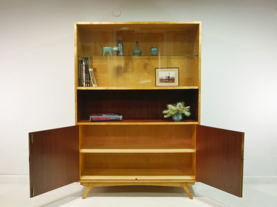 Image 1 of Highboard Vintage des années 60 - Vitrine de salon Mid Century - Made in Germany