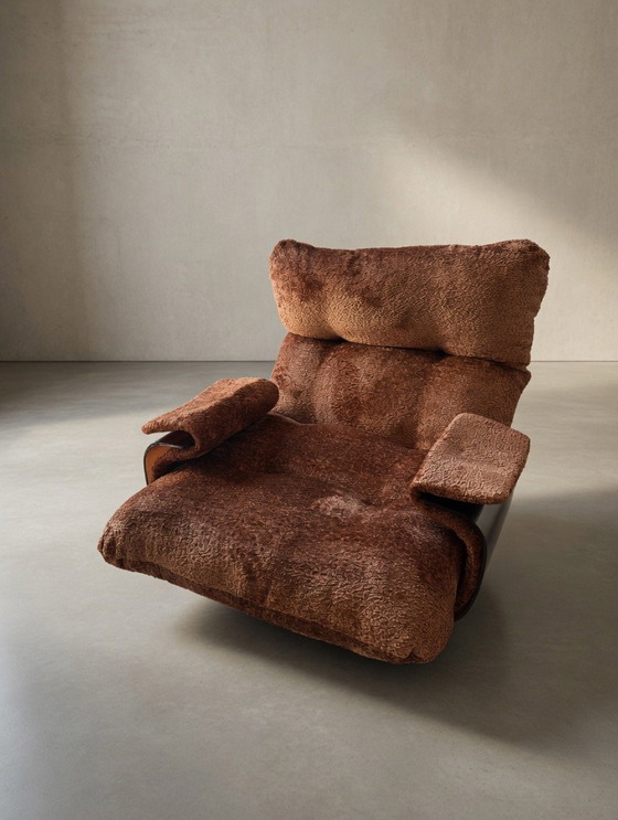 Image 1 of Fauteuil ligne roset marsala koperfluweel