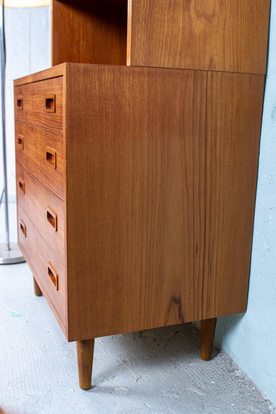 Image 1 of Vintage boekenkast, dressoir, bijzettafel, teak, Hundevad Deens