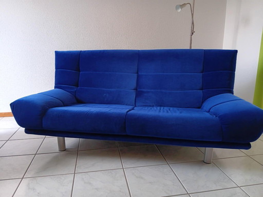 Rolf Benz BMP Canapé design 3 - 2 - 1 - places bleu
