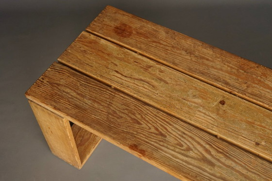 Image 1 of Vintage Scandinavian Solid Pine Bench. 1960s