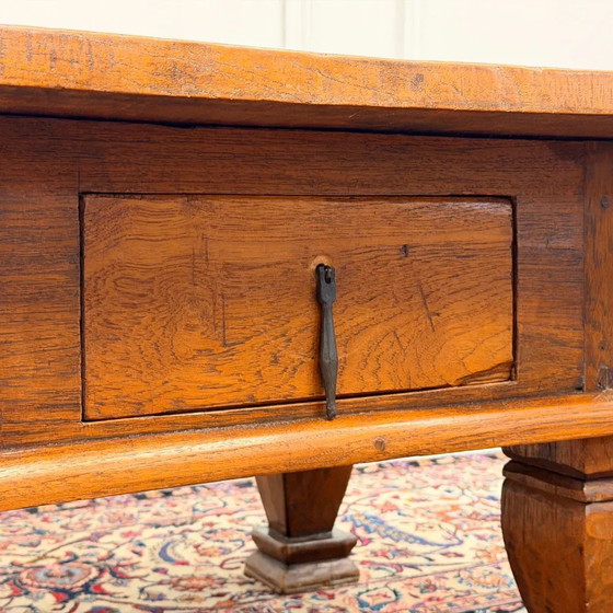 Mesa auxiliar española antigua, Mesas de centro, Madera, Marrón, Chesterfield (foto 6 de 8)