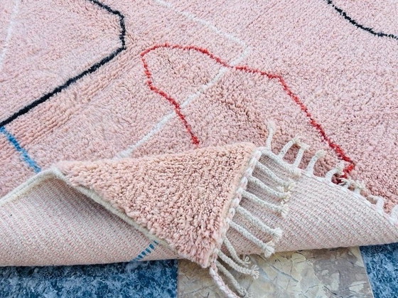 Image 1 of Tapis en laine naturelle tissé main traditionnelle taille 150/300 cm