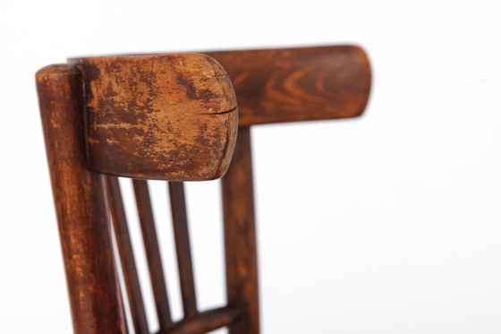 Image 1 of Vintage Chair 1950s Germany, Beech Wood, Mid Century Wooden Chair, Dining or Accent Chair