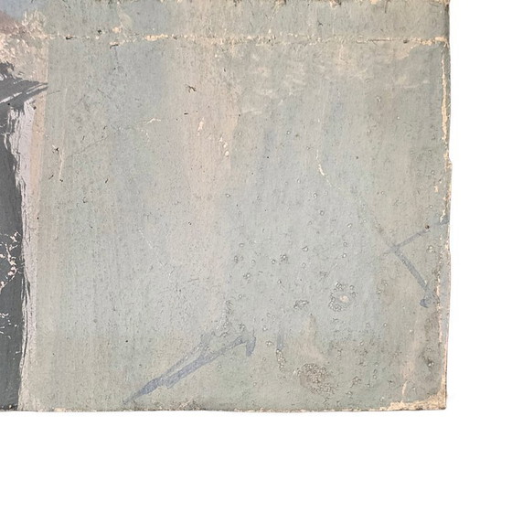 Image 1 of French oil and watercolor flower still life, 2nd half 19th century