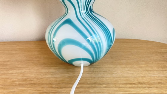 Image 1 of Handmade Table Lamp with Vintage Murano/Empoli Style Glass Base