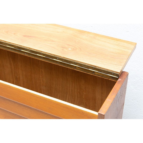 Image 1 of Vintage chest of drawers in oak wood and beech wood, Czechoslovakia 1960