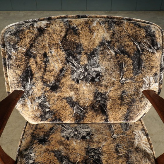 Image 1 of Vintage cocktailfauteuil – velours – jaren 60