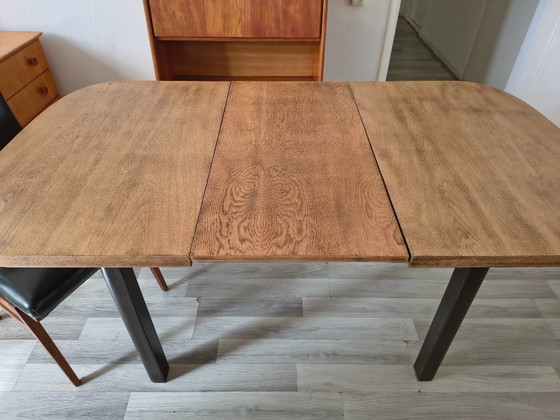 Image 1 of Mid-Century extendable dining table (120-165) – Oak