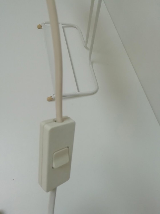 Image 1 of Zeldzame witte, vintage burealamp / pianolamp Tubo van WOJA