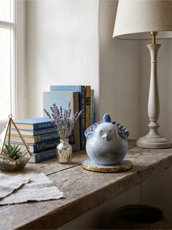 Image 1 of Uccellino decorativo in porcellana Virebent – ​​Ceramica francese vintage