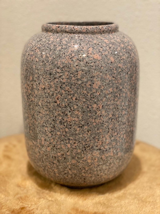 Image 1 of Vintage Royal Delft 80s gespikkelde vaas 