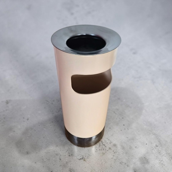 Vintage Kartell Gino Colombini umbrella stand ashtray trash can – Decorative Objects, Metal (photo 4 of 11)