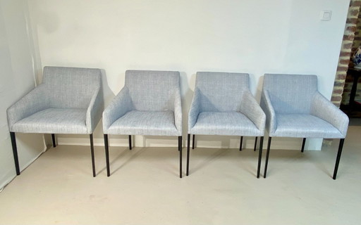 Set of 4 Arper Saari design armchairs ref Samantha .