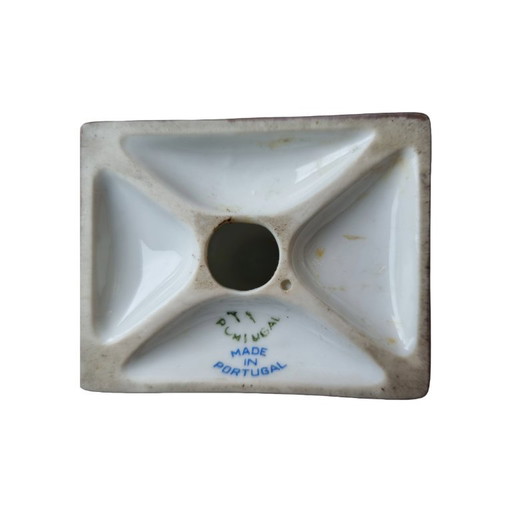 Portuguese porcelain swan lid vase, 2nd half 20th century