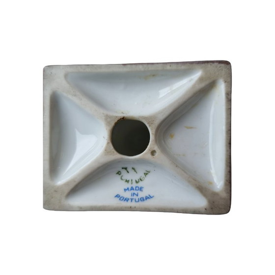 Image 1 of Portuguese porcelain swan lid vase, 2nd half 20th century