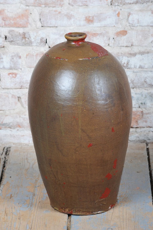 Original Art Deco Vase, Ceramics, Well-Preserved Condition, Czech, 1920s – vazen (photo 2 of 8)