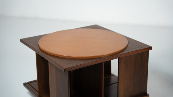 Image 1 of Mid-Century Italian Swivel Coffee Table By Gianfranco Frattini, Italy, 1960S - 2 Available