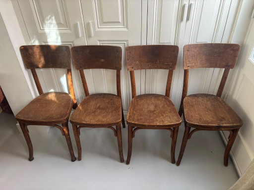 4 vintage orginele thonet stoelen model 32