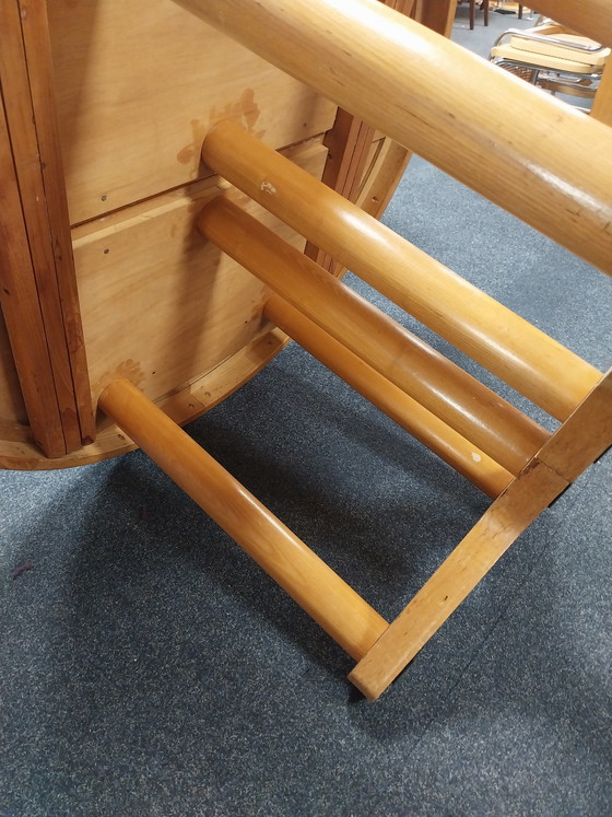 Image 1 of 1 table de salle à manger extensible style années 70 en chêne clair, 122/213 cm