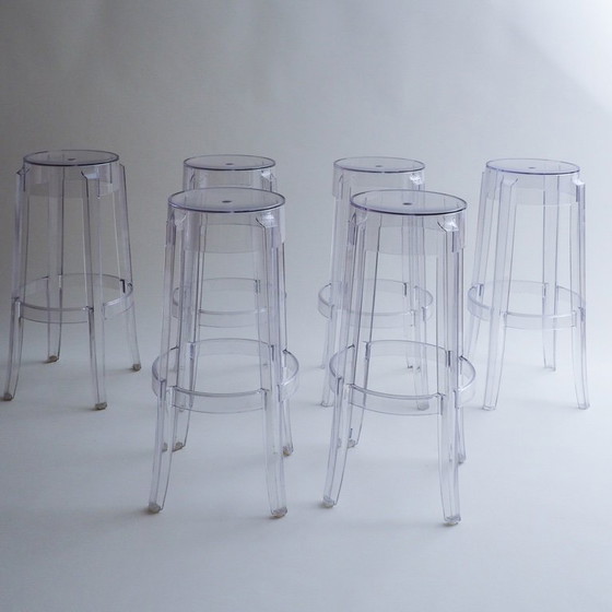 Image 1 of 2 Charles Ghost Barhocker von Philippe Starck für Kartell
