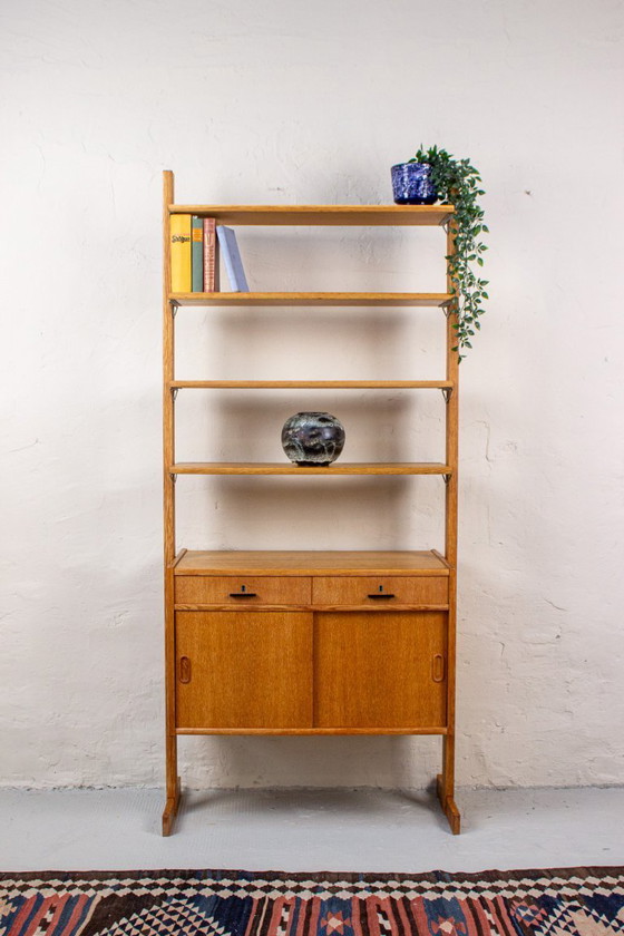 Image 1 of Vintage IKEA bookcase, highboard, sideboard, oak, mid-century