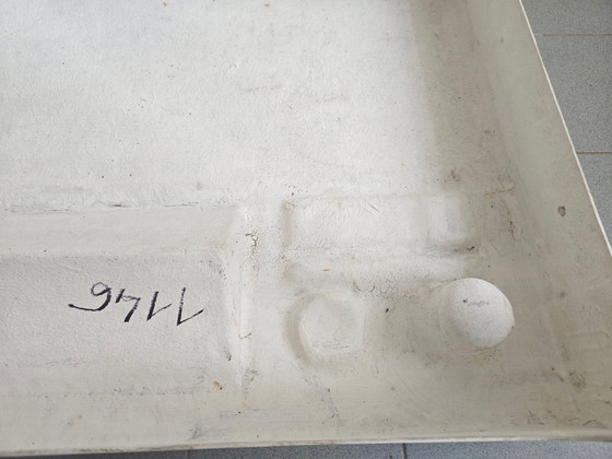 Image 1 of Vintage Ozoo bureau uit de jaren 60 in Space Age-stijl, ontworpen door Marc Berthier en gemaakt van glasvezel.