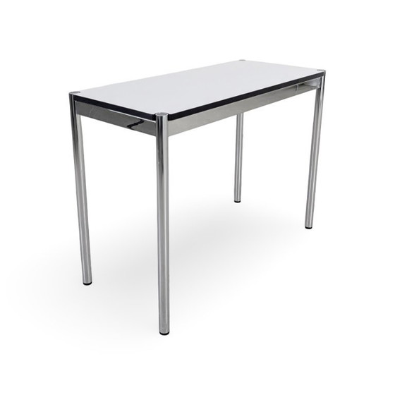 Image 1 of USM Haller side table, white vintage design, dining table, kitchen table