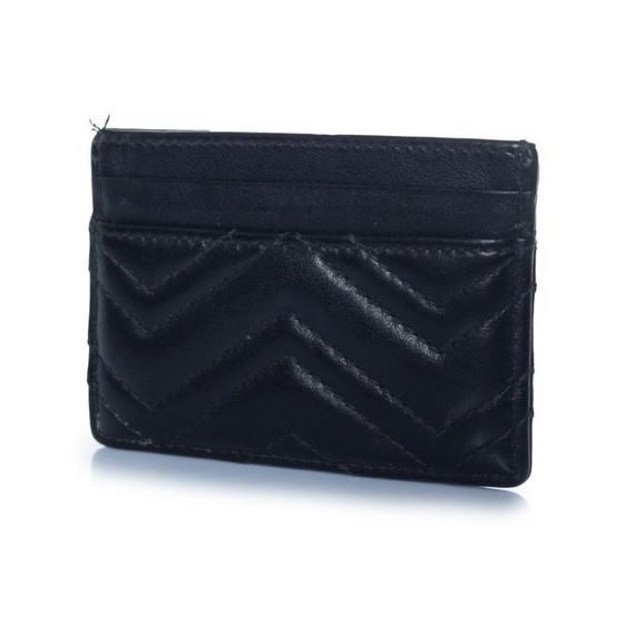Image 1 of Gucci, GG Marmont card holder in black