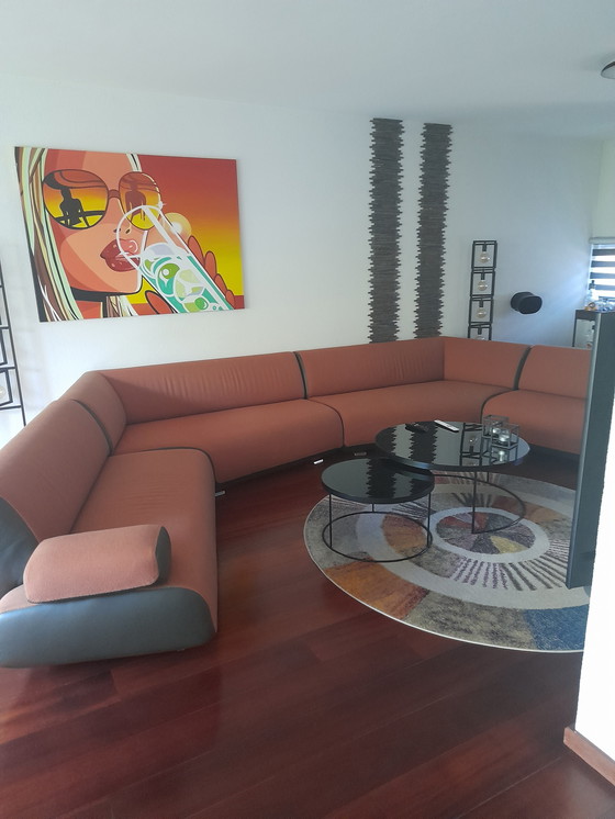 Image 1 of Sofá de diseño Luxury Leolux + 2 pufs