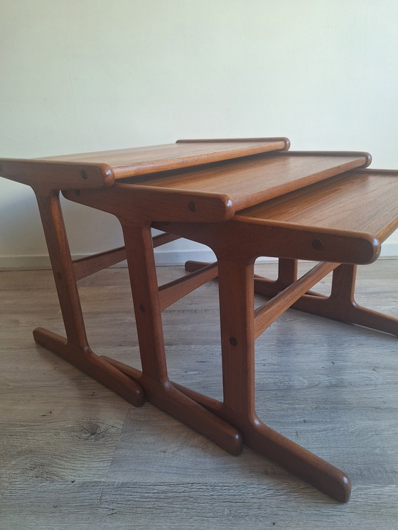 Image 1 of Vintage Teak Mimiset / Nesting Tables - Kai Kristiansen