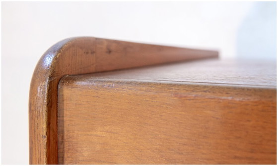 Image 1 of Scrivania e cassettiera vintage in rovere degli anni '50