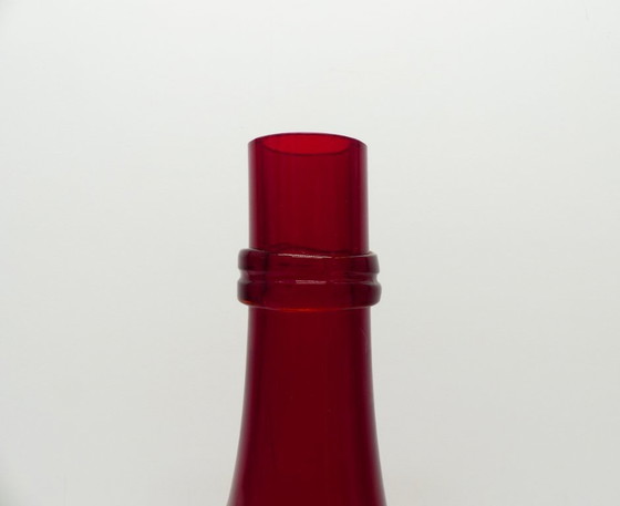 Image 1 of Dame jeanne en verre rouge rubis – grand format – 48 cm