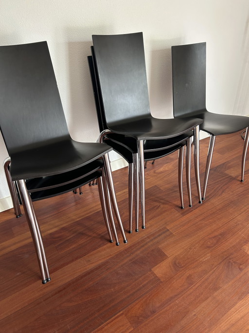 6 Philippe Starck Olly Tango eetkamerstoelen